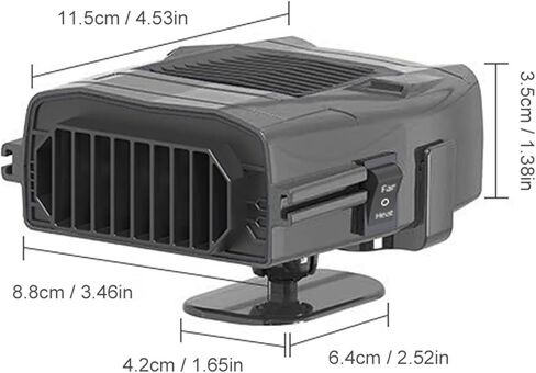 12V Electric Heater Demister Defroster 150W Heating Cooling Fan Portable Space Heater 360 Degree Rotation Automobile Accessories in Saudi Arabia