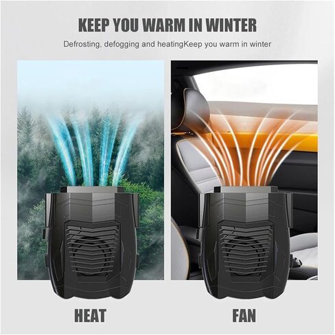 12V Electric Heater Demister Defroster 150W Heating Cooling Fan Portable Space Heater 360 Degree Rotation Automobile Accessories in Saudi Arabia