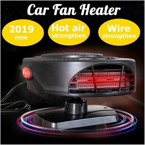 12V/24V Car Heater Fan 500W Car Heater Electric Cooling Heating Auto Windshield Defroster Defogging Demister Car Anti-Fog Heater(24VO) in Saudi Arabia