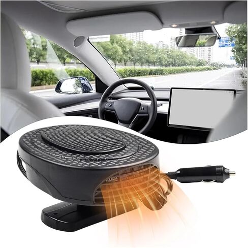 12V/24V Car Heater Fan 500W Car Heater Electric Cooling Heating Auto Windshield Defroster Defogging Demister Car Anti-Fog Heater(24VO) in Saudi Arabia