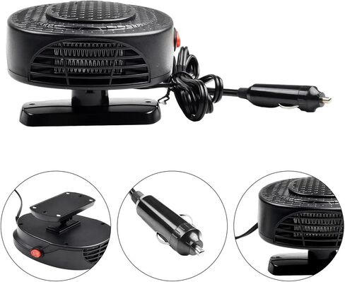 12V/24V Car Heater Fan 500W Car Heater Electric Cooling Heating Auto Windshield Defroster Defogging Demister Car Anti-Fog Heater(24VO) in Saudi Arabia