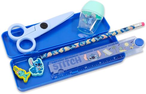 مجموعة اللوازم المدرسية Lilo & Stitch - حزمة مع مجلد Disney Stitch Classroom ودفتر ملاحظات وأقلام رصاص ووشم والمزيد | غرزة العودة إلى اللوازم المدرسية in Saudi Arabia