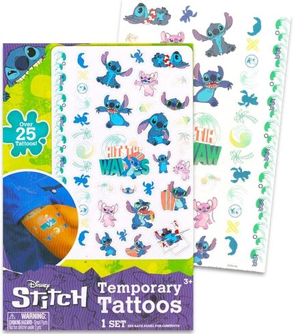 مجموعة اللوازم المدرسية Lilo & Stitch - حزمة مع مجلد Disney Stitch Classroom ودفتر ملاحظات وأقلام رصاص ووشم والمزيد | غرزة العودة إلى اللوازم المدرسية in Saudi Arabia