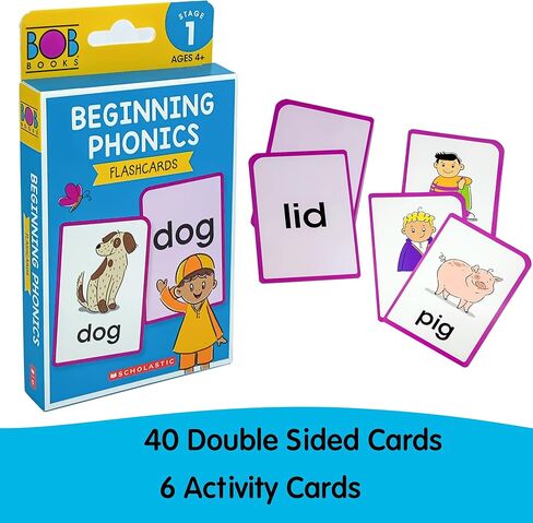 Bob Books Learn to Read Bundle – Stage 1 with 4 Phonics Box Sets, 3 Workbooks, Flashcards for Kindergarten & Pre-K Beginning Readers in Saudi Arabia