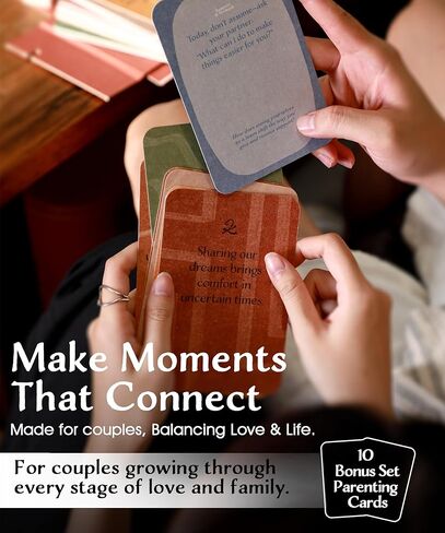 Positive Affirmation Cards for Couples – 54 Motivational & Inspirational Cards with Display Stand & Gift Box for Love, Reflection & Connection,A Lovely Gift for Newlyweds & New Parents in Saudi Arabia