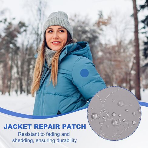 رقعة إصلاح السترة من باتيكل، 6 قطع من النايلون أسفل السترة، طقم إصلاح رقعة ذاتية اللصق مقاومة للماء لثقوب خيمة المعاطف والملابس، بيضاوي أحمر داكن/أحمر/أرجواني in Kuwait