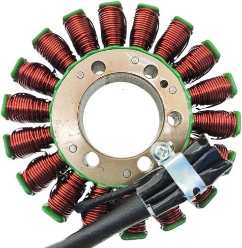 متوافق مع YZF-R6 YZF R6 YZFR6 2003 2004 2005 YZF R6S 2006 2007 2008 2009 5SL-81410-00 مولد الجزء الثابت لملف الإشعال العالمي المناسب لاستبدال ما بعد البيع in Saudi Arabia