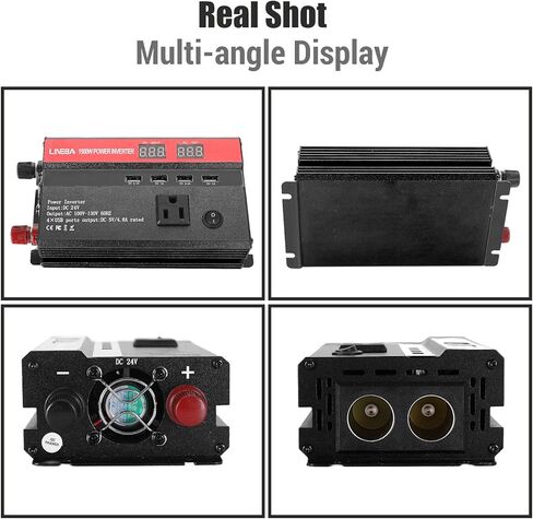 5000W Inverter Car Power Inverter, DC 12V to AC 110V Portable ​Charger Converter for Vehicles with LED Display, AC Outlets, 4 USB Ports for Camping Outdoor Car Yacht RV in Saudi Arabia