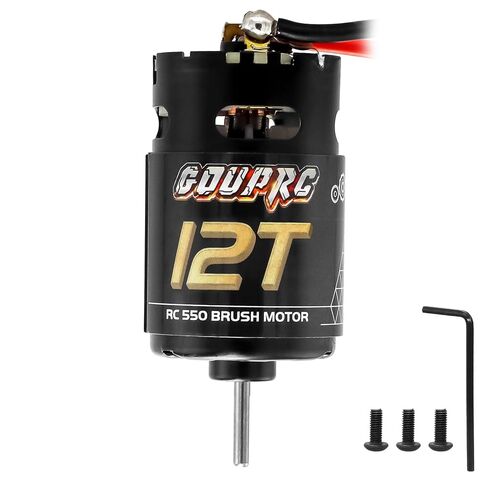 GOUPRC 550 12T Brushed Motor for Traxxas 1:10 RC Crawler Axial SCX10 TRX4 TRX6 AXI03007 HSP HPI Wltoys RC Car RC Boat in Saudi Arabia