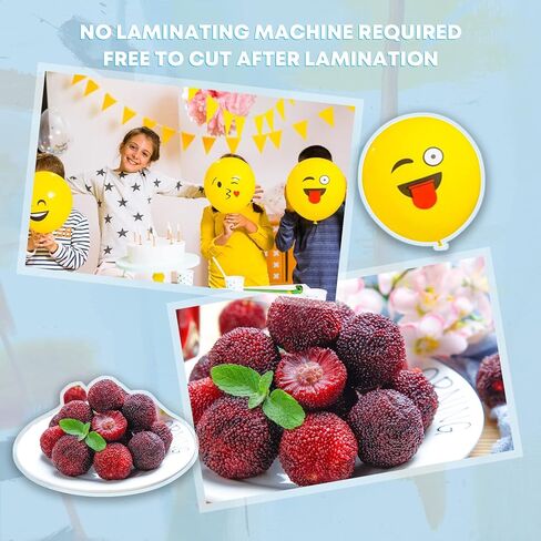 HTVRONT Self-Adhesive Laminating Sheets - 20 Clear Sheets, 9 x 12 Inches, No Machine Needed & 57 Pack Permanent Vinyl in Saudi Arabia