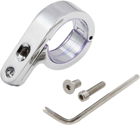 2pcs 1/4" 32mm Chrome Handlebar Mounts Clamp Clock Iron & Rubber Front for Bones for Dyna for Electra for Road for Road King for in Saudi Arabia