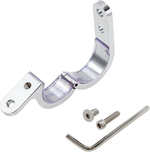2pcs 1/4" 32mm Chrome Handlebar Mounts Clamp Clock Iron & Rubber Front for Bones for Dyna for Electra for Road for Road King for in Saudi Arabia