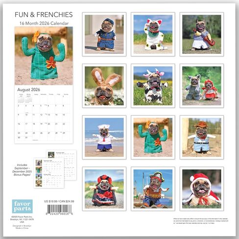 Puppies 2024 Hangable Wall Calendar - 12" x 24" Open - Cute Funny Dog Photo Gift - Sturdy Thick Puppy Dogs Photography - Large Full Page 16 Months for Organizing & Planning - Includes 2023 in Saudi Arabia