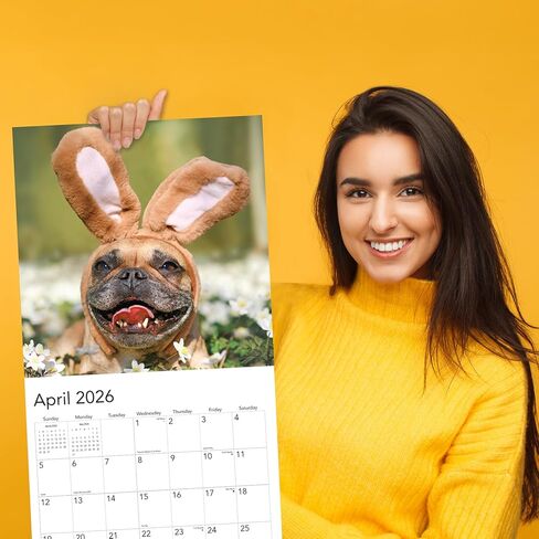 Puppies 2024 Hangable Wall Calendar - 12" x 24" Open - Cute Funny Dog Photo Gift - Sturdy Thick Puppy Dogs Photography - Large Full Page 16 Months for Organizing & Planning - Includes 2023 in Saudi Arabia