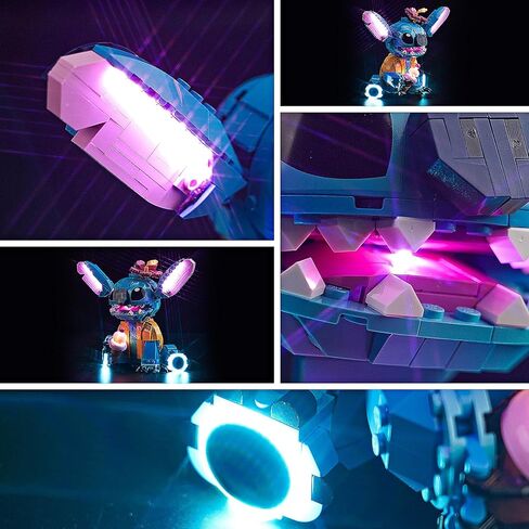 إضاءة LED متوافقة مع Lego 43249 Stitch، طقم إضاءة RC متوافق مع Lego 43249 Stitch، لمحبي Lilo and Stitch - الطراز غير متضمن in Saudi Arabia