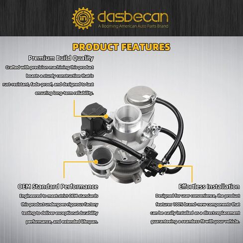 Dasbecan 12687057 Turbo Turbocharger Kit Compatible with Chevy Malibu 2016-2023 1.5L Engine Turbocharger Replace# 12669064 in Saudi Arabia