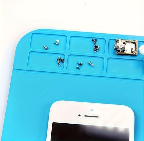 Silicone Soldering Mat, Silicone Dab Rig SolderingStation Blue Repair Work Solder Mat Heat ResistantPhone Solder Station for Electronics, ComputerCellphone Repair in Saudi Arabia
