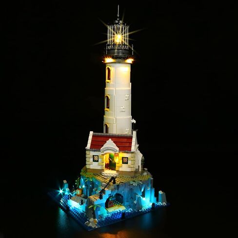 VONADO Led Light Kit Compatible with Lego Motorized Lighthouse 21335(No Model),Decoration Lighting Kit Compatible with Lego 21335 Bricks, Creative DIY Light Kit (Remote-Control Version) in Saudi Arabia