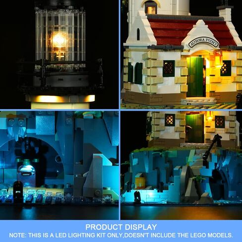 VONADO Led Light Kit Compatible with Lego Motorized Lighthouse 21335(No Model),Decoration Lighting Kit Compatible with Lego 21335 Bricks, Creative DIY Light Kit (Remote-Control Version) in Saudi Arabia