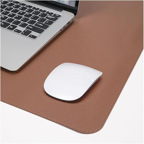 Non-Slip Leather Desk Mat, 23.6" x 11.8" Waterproof Laptop Computer Desk Keyboard Pad, Large Mouse Pad for Office,Work, Home, Decor-Black in Saudi Arabia