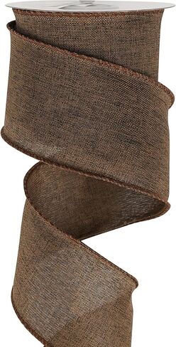 MEEDEE Red Burlap Ribbon Red Wired Ribbon for Wreaths 2.5 Inch X 10 Yards Wired Burlap Ribbon Patriotic Wreaths for Front Door Outside 4th of July Party Supplies Independence Day Decorative Ribbon in Kuwait