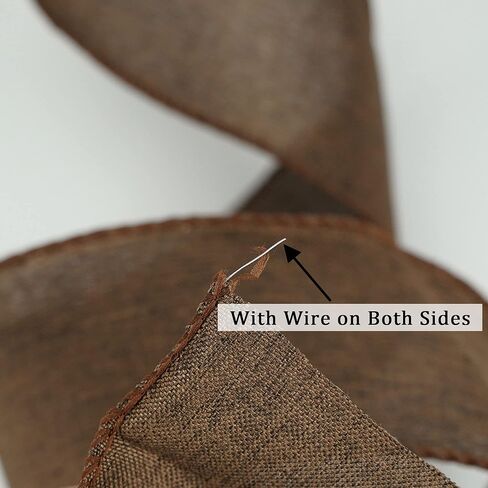 MEEDEE Red Burlap Ribbon Red Wired Ribbon for Wreaths 2.5 Inch X 10 Yards Wired Burlap Ribbon Patriotic Wreaths for Front Door Outside 4th of July Party Supplies Independence Day Decorative Ribbon in Kuwait