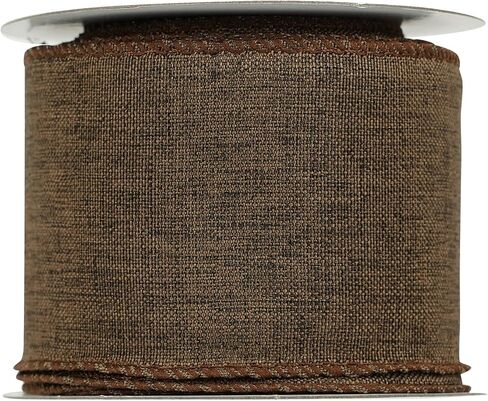 MEEDEE Red Burlap Ribbon Red Wired Ribbon for Wreaths 2.5 Inch X 10 Yards Wired Burlap Ribbon Patriotic Wreaths for Front Door Outside 4th of July Party Supplies Independence Day Decorative Ribbon in Kuwait