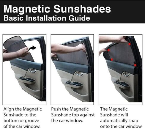 Car Side Window Sunshades for Volvo XC60 2. Gen (Spa) 2018-2024, Magnetic UV Protection Shades for Front/Rear Windows, Heat Resistant Sun Visor Shield Accessories,B/2 Rear Doors in Saudi Arabia