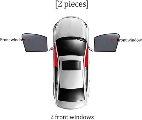 Car Side Window Sunshades for Volvo XC60 2. Gen (Spa) 2018-2024, Magnetic UV Protection Shades for Front/Rear Windows, Heat Resistant Sun Visor Shield Accessories,B/2 Rear Doors in Saudi Arabia