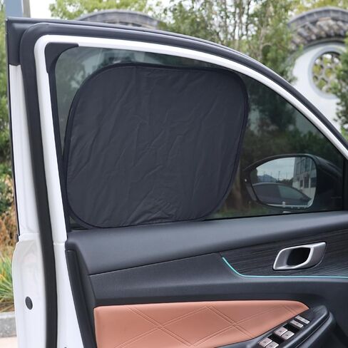 2Pcs Summer Magnetic Car UV Protection Insulation Car Side Window Awning Universal Front Window Auto Accessories,Arc in Saudi Arabia