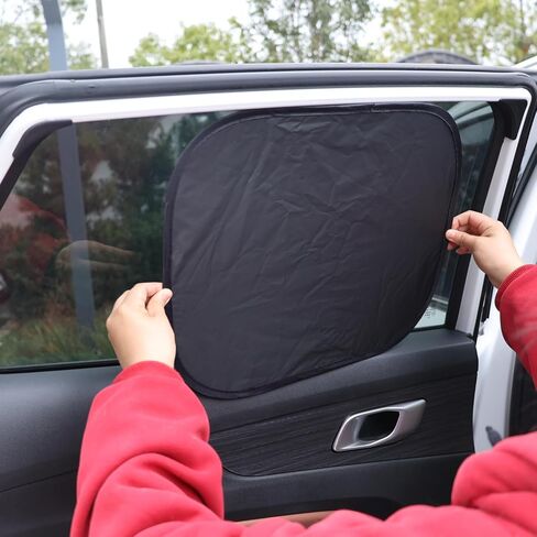 2Pcs Summer Magnetic Car UV Protection Insulation Car Side Window Awning Universal Front Window Auto Accessories,Arc in Saudi Arabia