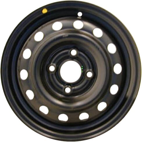حافة عجلة فولاذية مقاس 13 بوصة لسيارة Honda Civic/Del Sol موديل 1993-1997 (تصميم 14 فتحة) - عجلة فولاذية سوداء من مصنع ريمان in Saudi Arabia