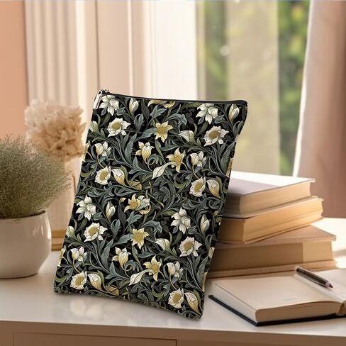 Book Sleeve Gifts Books Coves for Paperbacks Cute Book Pouch Protector Books Lovers Gifts for Readers Teacher Bookworm Bookish Accessories Gifts Retro Plant 06 in Saudi Arabia