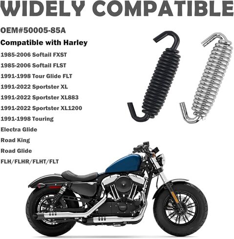 2PCS Compatible with Harley Kickstands Spring OEM#50005-85A,Aluminum Dirtbike Kickstand for Secure Parking Support,Motorcycle Kickstand Spring of Motorcycle Accessories in Saudi Arabia