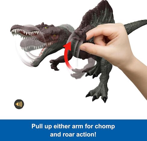 Jurassic World Epic Attack Slash Attackin" Spinosaurus Dinosaur Action Figure Toy, Multiple Features in Saudi Arabia