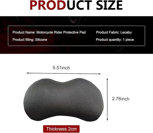 Motorcycle Crotch Buffer Pad, 5.51" x 2.76" Anti-Collision Oil Tank Protective Pad, Silicone Groin Cushion Protector, Universal for Most Motorcycles (Black) in Saudi Arabia