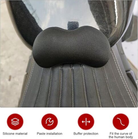 Motorcycle Crotch Buffer Pad, 5.51" x 2.76" Anti-Collision Oil Tank Protective Pad, Silicone Groin Cushion Protector, Universal for Most Motorcycles (Black) in Saudi Arabia