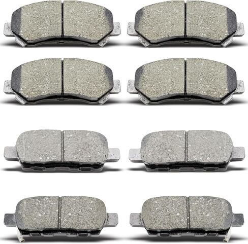 8PCS Front Rear Ceramic Brake Pads Replacement Kit Fits 2008-2013 For Nissan Rogue, 2009-2022 For Nissan Maxima,2008-2012 For X-Trail,2014-2017 For Juke(D905 D1374) in Saudi Arabia