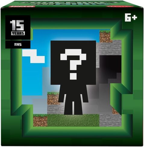 Inspired by Minecraft Mob Head Minis 15 Years Anniversary Edition Collectible Mini-Figure Mystery Blind Box - 8 Assorted Styles - 1 Random Box per Order in Saudi Arabia