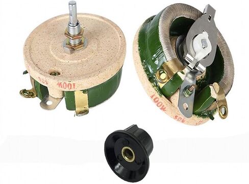Wirewound القرص السيراميك الجهد قابل للتعديل مقاومة مقاومة متغيرة BC1-100W 5R/10R/20R/30R/50R/100R/150R/200R/300R/500R(50R) in Saudi Arabia