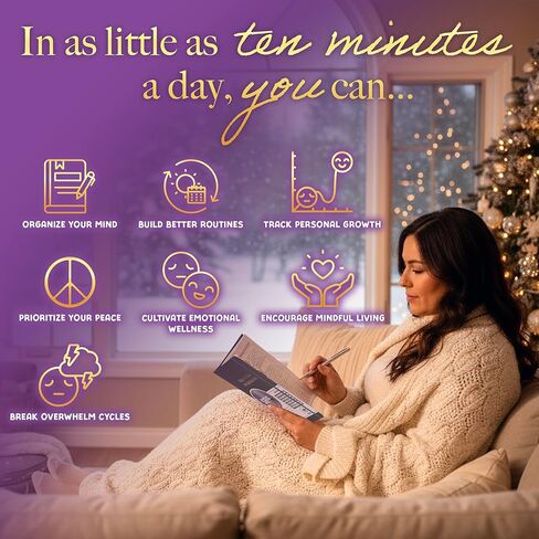 Planners with Purpose Self-Care Planner - Daily Wellness Journal with Guided Prompts, Gratitude, and Reflection - Mental Health Journal for Mindfulness, Positivity & Goal Setting Notebook for Women & Men A5 (Purple) in Saudi Arabia