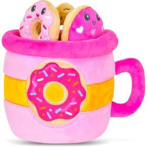 iscream Play with Your Food! Box of Donuts Fleece Play Pillow Set with Embroidered Accents in Kuwait