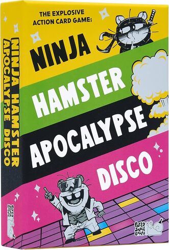 Ninja Hamster Apocalypse Disco: لعبة البطاقات المليئة بالإثارة والتي تجعل الجميع ينفجرون بالضحك. متعة فرحان للأطفال والمراهقين والكبار. (نينجا هامستر نهاية العالم ديسكو) in Saudi Arabia