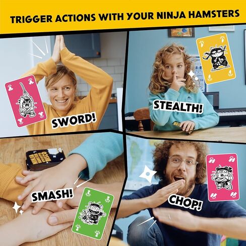 Ninja Hamster Apocalypse Disco: لعبة البطاقات المليئة بالإثارة والتي تجعل الجميع ينفجرون بالضحك. متعة فرحان للأطفال والمراهقين والكبار. (نينجا هامستر نهاية العالم ديسكو) in Saudi Arabia