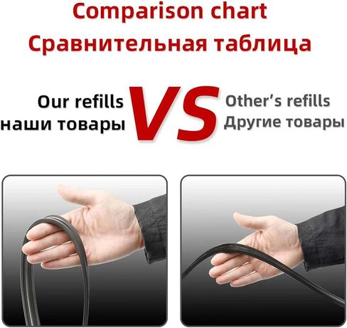 Car Wiper Rubber Strip Filling Strip Suitable For 6mm Frameless Wiper Car Accessories 14"-32"Inch in Saudi Arabia