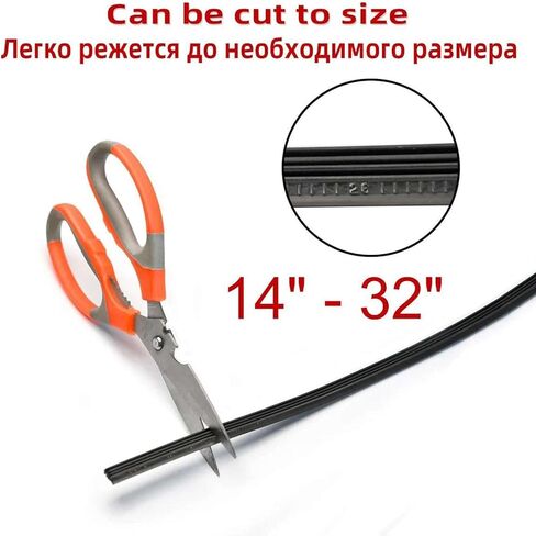 Car Wiper Rubber Strip Filling Strip Suitable For 6mm Frameless Wiper Car Accessories 14"-32"Inch in Saudi Arabia