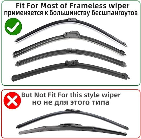 Car Wiper Rubber Strip Filling Strip Suitable For 6mm Frameless Wiper Car Accessories 14"-32"Inch in Saudi Arabia