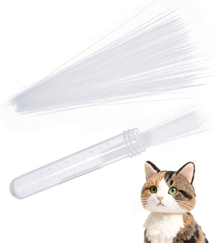 300PCS Simulated Animal Whiskers for Crafts Needle Felting 3 Inches White Craft Animal Whiskers Simulated Cat Whisker for Face Costume and Crafts in Saudi Arabia