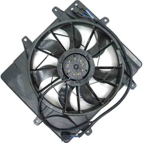 for Chrysler PT Cruiser 2006 2007 2008 2009 2010 Replacement 5179470AA Dual Radiator and Condenser Fan Assembly 1Piece in Saudi Arabia