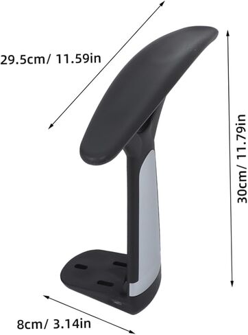 DOITOOL Ergonomic Office Chair Armrest Replacement 2pcs Adjustable Plastic Arm Supports for Elbows and Forearms Compatible Gaming and Study Chairs in Saudi Arabia